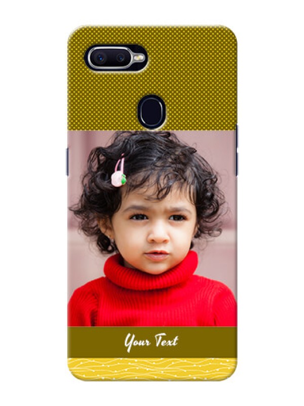 Custom Oppo F9 Pro Simple Green Colour Mobile Case Design