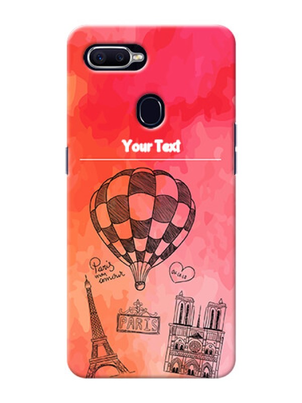 Custom Oppo F9 Pro abstract painting with paris theme Design