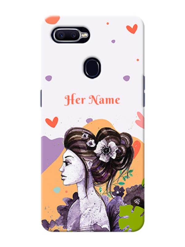 Custom Oppo F9 Custom Mobile Case with Woman And Nature Design