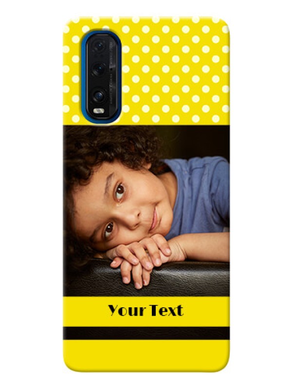Custom Oppo Find X2 Custom Mobile Covers: Bright Yellow Case Design