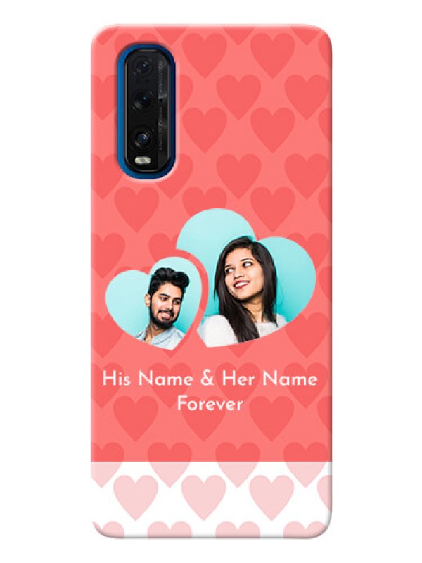 Custom Oppo Find X2 personalized phone covers: Couple Pic Upload Design