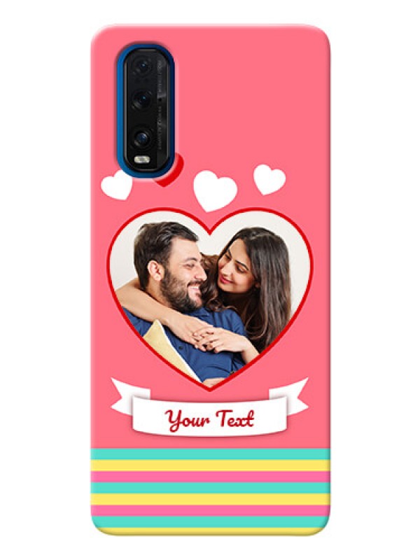 Custom Oppo Find X2 Personalised mobile covers: Love Doodle Design