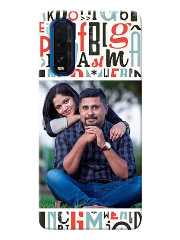Custom Oppo Find X2 custom mobile phone covers: Alphabet Design