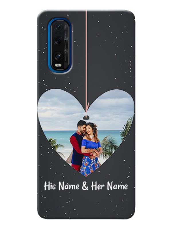 Custom Oppo Find X2 custom phone cases: Hanging Heart Design