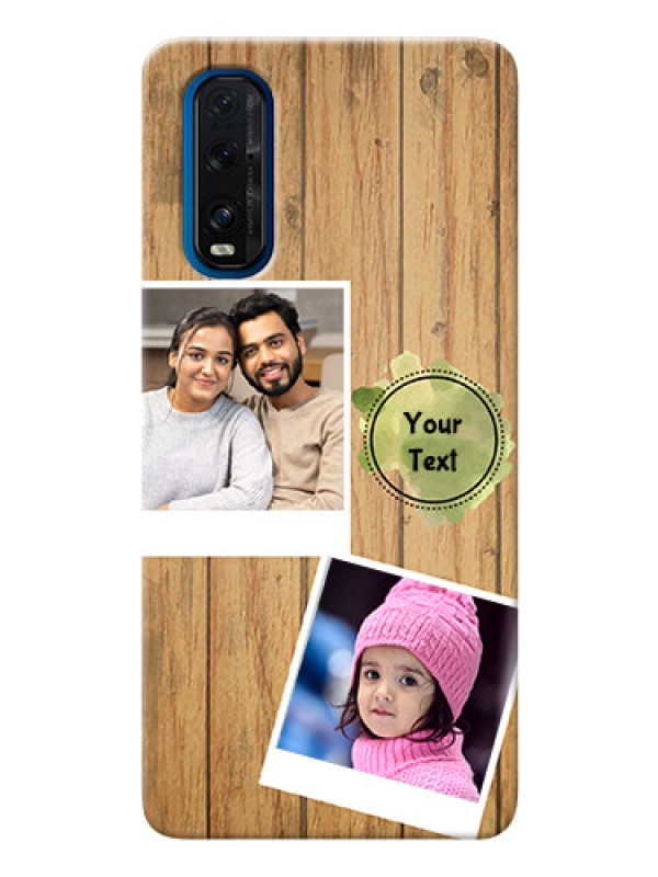 Custom Oppo Find X2 Custom Mobile Phone Covers: Wooden Texture Design