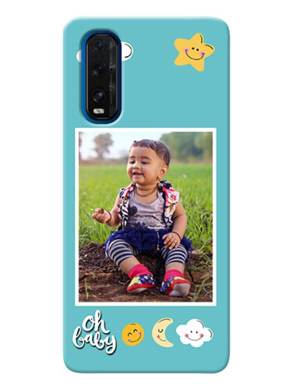 Custom Oppo Find X2 Personalised Phone Cases: Smiley Kids Stars Design
