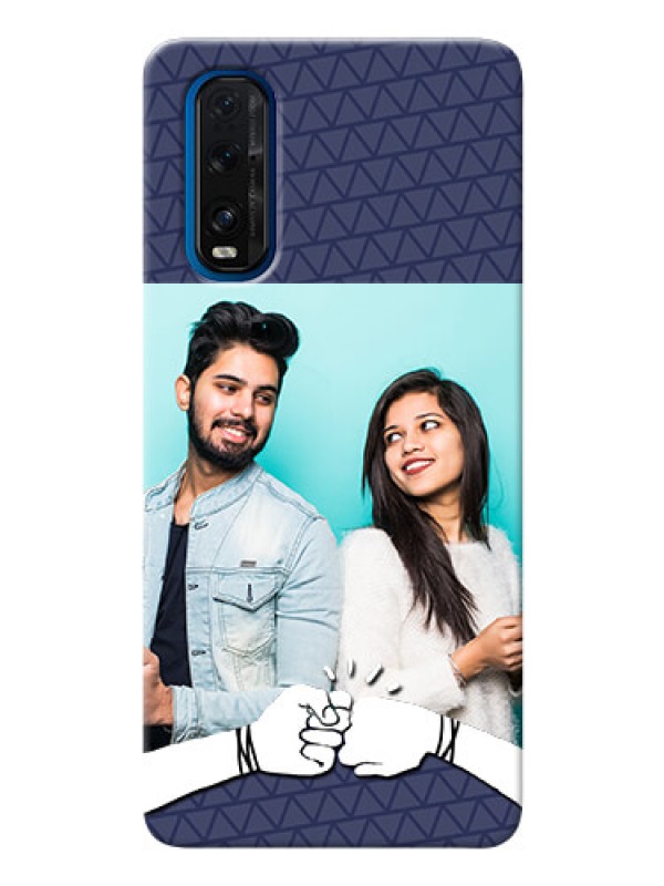 Custom Oppo Find X2 Mobile Covers Online with Best Friends Design 