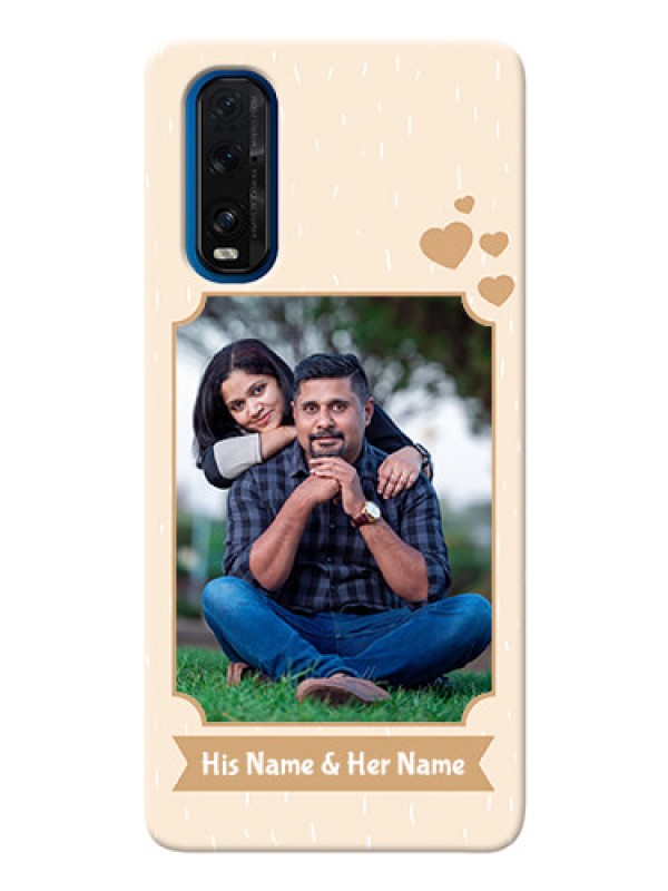 Custom Oppo Find X2 mobile phone cases with confetti love design 