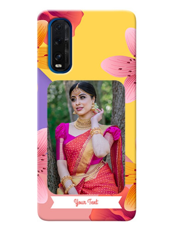 Custom Oppo Find X2 Mobile Covers: 3 Image With Vintage Floral Design
