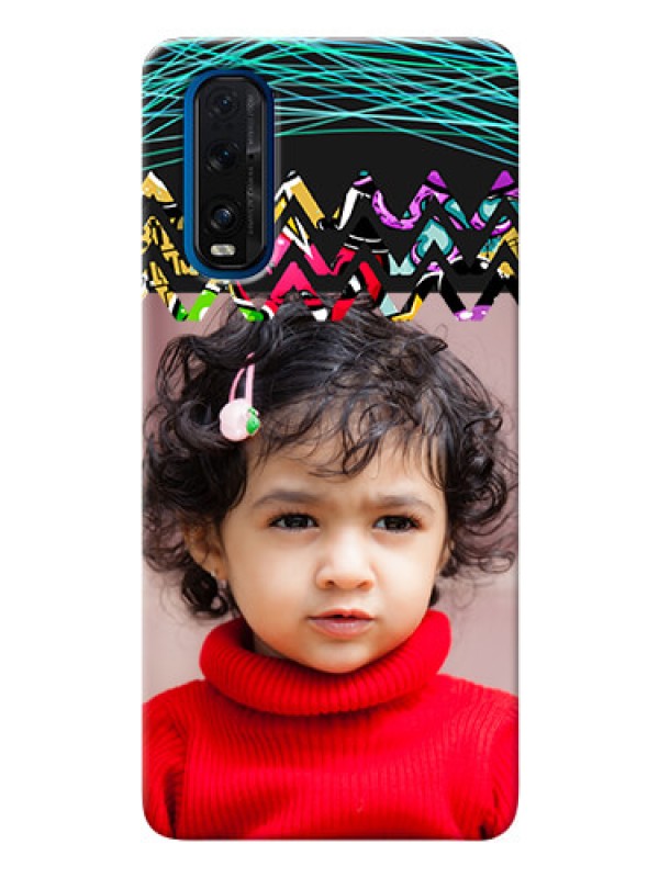 Custom Oppo Find X2 personalized phone covers: Neon Abstract Design
