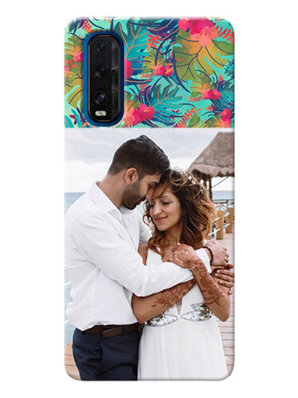 Custom Oppo Find X2 Personalized Phone Cases: Watercolor Floral Design