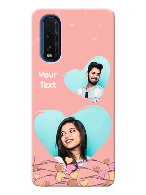 Custom Oppo Find X2 customized phone cases: Love Doodle Design