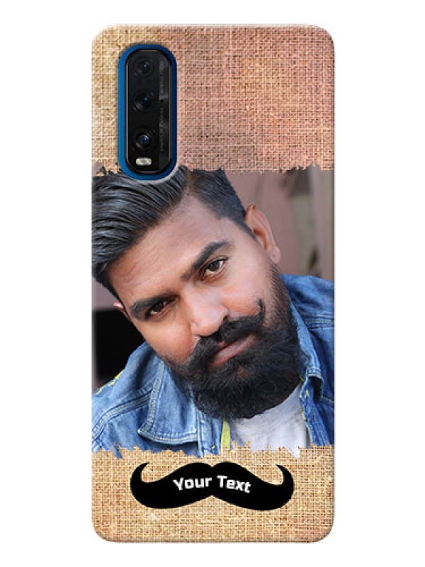 Custom Oppo Find X2 Mobile Back Covers Online with Texture Design