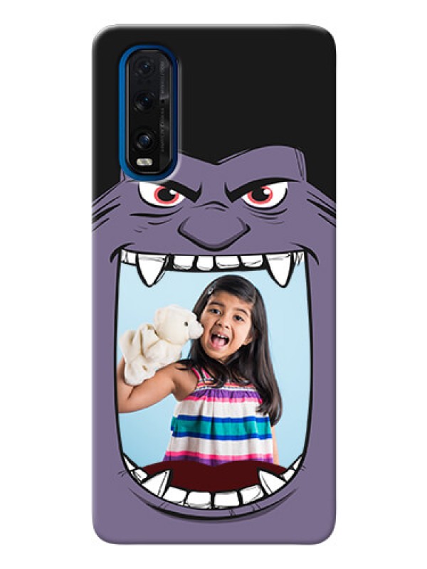 Custom Oppo Find X2 Personalised Phone Covers: Angry Monster Design
