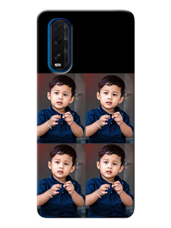 Custom Oppo Find X2 4 Image Holder on Mobile Cover