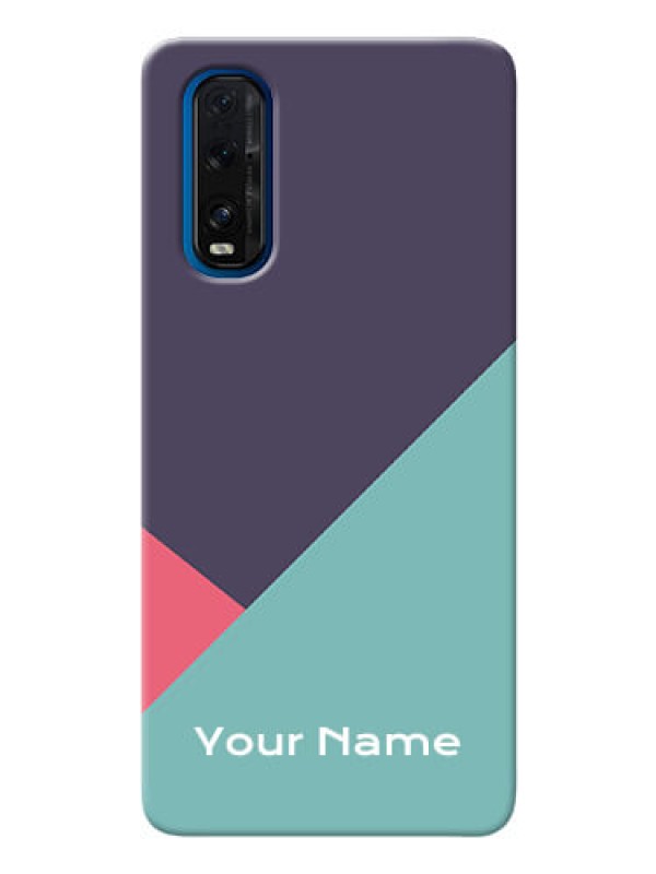 Custom Oppo Find X2 Custom Phone Cases: Tri Color abstract Design