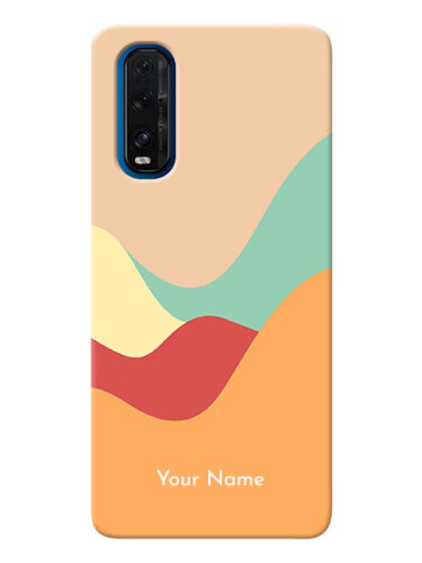 Custom Oppo Find X2 Custom Mobile Case with Ocean Waves Multi-colour Design