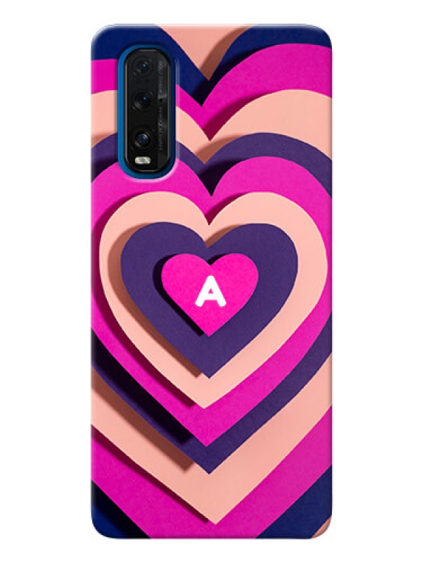 Custom Oppo Find X2 Custom Mobile Case with Cute Heart Pattern Design