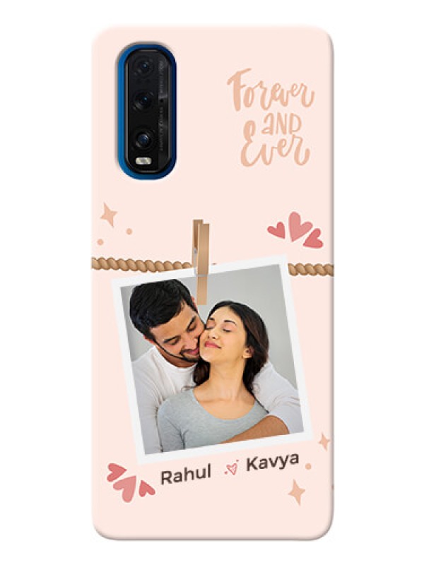 Custom Oppo Find X2 Phone Back Covers: Forever and ever love Design