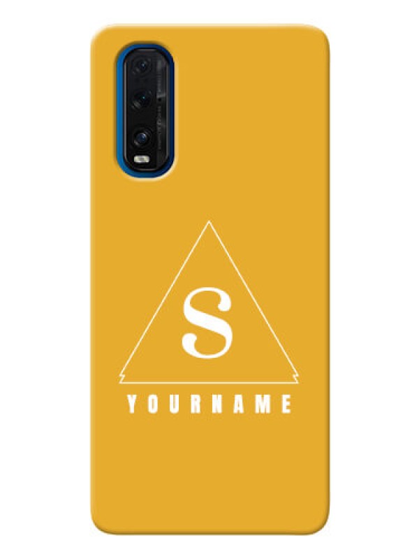 Custom Oppo Find X2 Custom Mobile Case with simple triangle Design