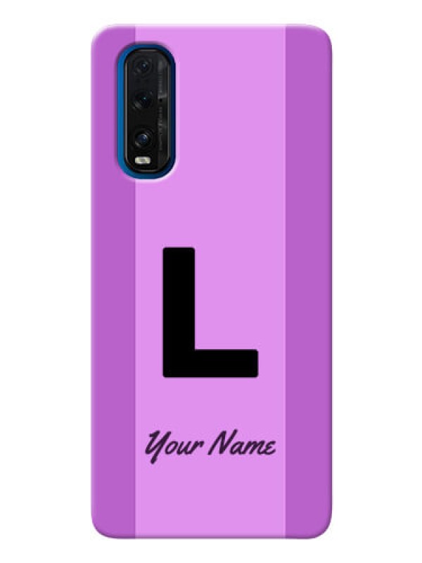 Custom Oppo Find X2 Back Covers: Tri-color custom text Design
