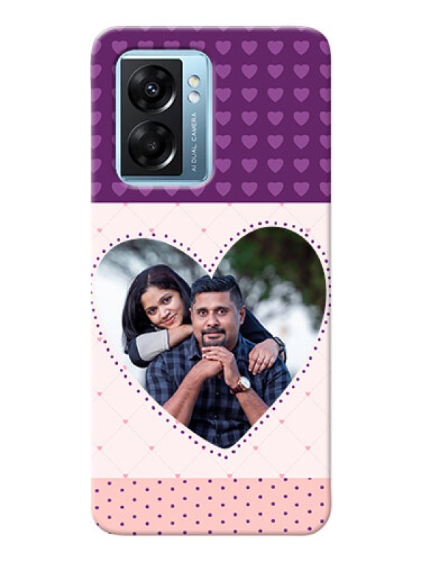 Custom Oppo K10 5G Mobile Back Covers: Violet Love Dots Design