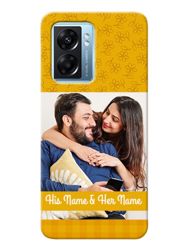 Custom Oppo K10 5G mobile phone covers: Yellow Floral Design