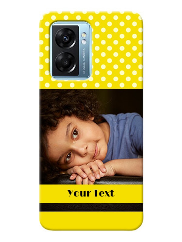 Custom Oppo K10 5G Custom Mobile Covers: Bright Yellow Case Design