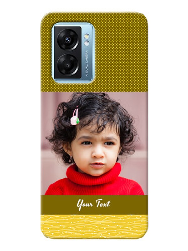 Custom Oppo K10 5G custom mobile back covers: Simple Green Color Design