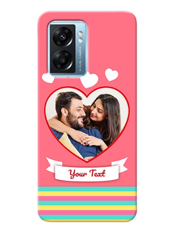 Custom Oppo K10 5G Personalised mobile covers: Love Doodle Design