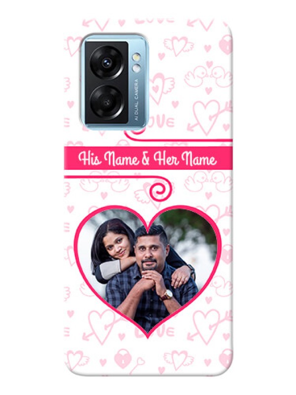 Custom Oppo K10 5G Personalized Phone Cases: Heart Shape Love Design