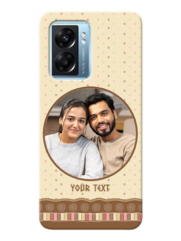 Custom Oppo K10 5G Mobile Cases: Brown Dotted Mobile Case Design