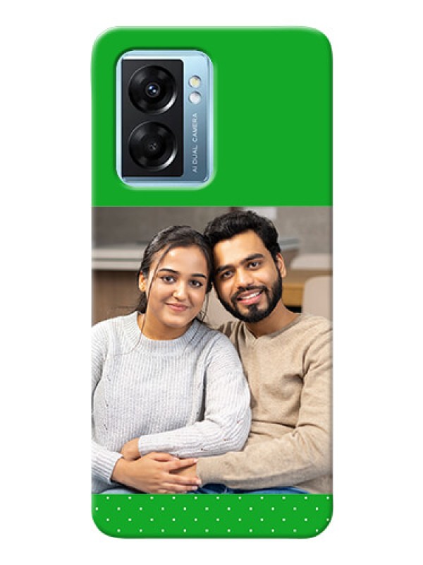 Custom Oppo K10 5G Personalised mobile covers: Green Pattern Design