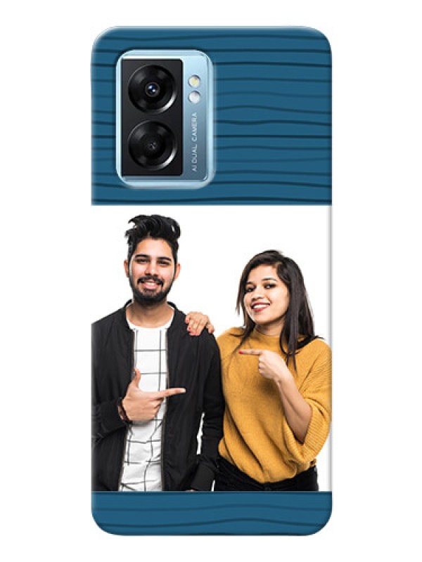 Custom Oppo K10 5G Custom Phone Cases: Blue Pattern Cover Design