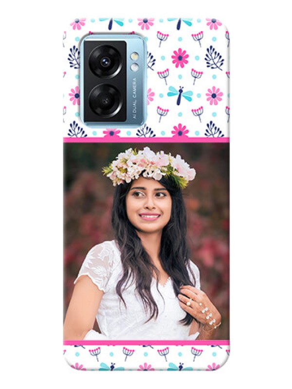 Custom Oppo K10 5G Mobile Covers: Colorful Flower Design