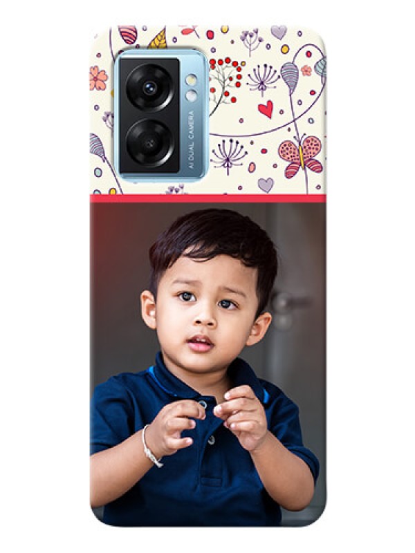 Custom Oppo K10 5G phone back covers: Premium Floral Design