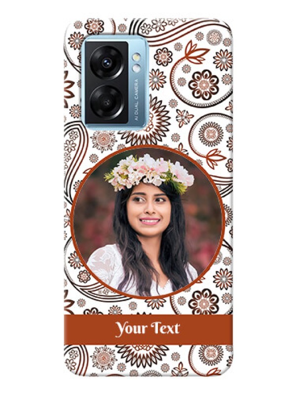 Custom Oppo K10 5G phone cases online: Abstract Floral Design 