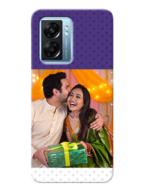 Custom Oppo K10 5G mobile phone cases: Violet Pattern Design
