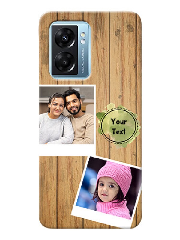 Custom Oppo K10 5G Custom Mobile Phone Covers: Wooden Texture Design