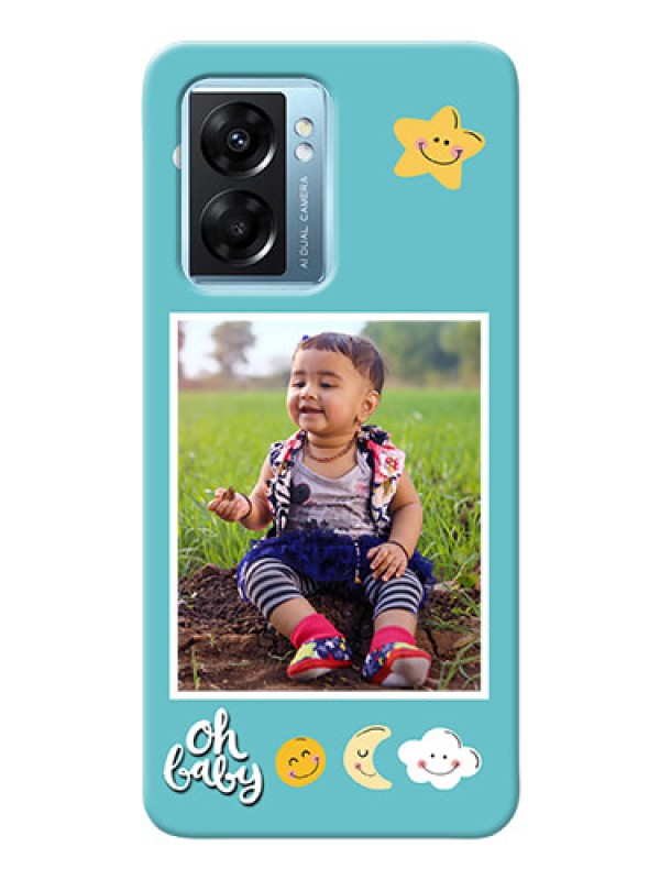 Custom Oppo K10 5G Personalised Phone Cases: Smiley Kids Stars Design