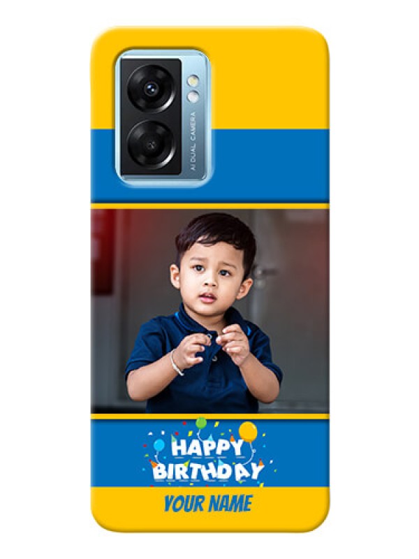 Custom Oppo K10 5G Mobile Back Covers Online: Birthday Wishes Design