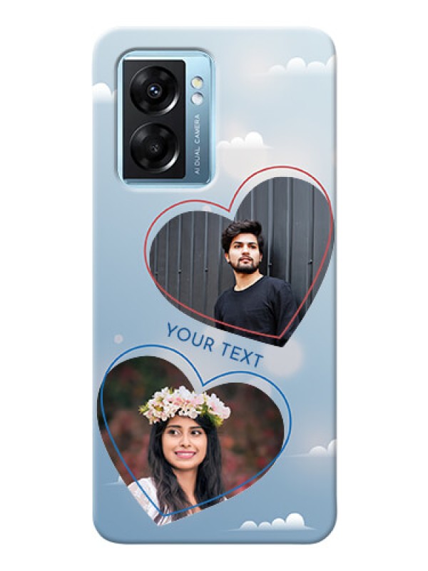 Custom Oppo K10 5G Phone Cases: Blue Color Couple Design 