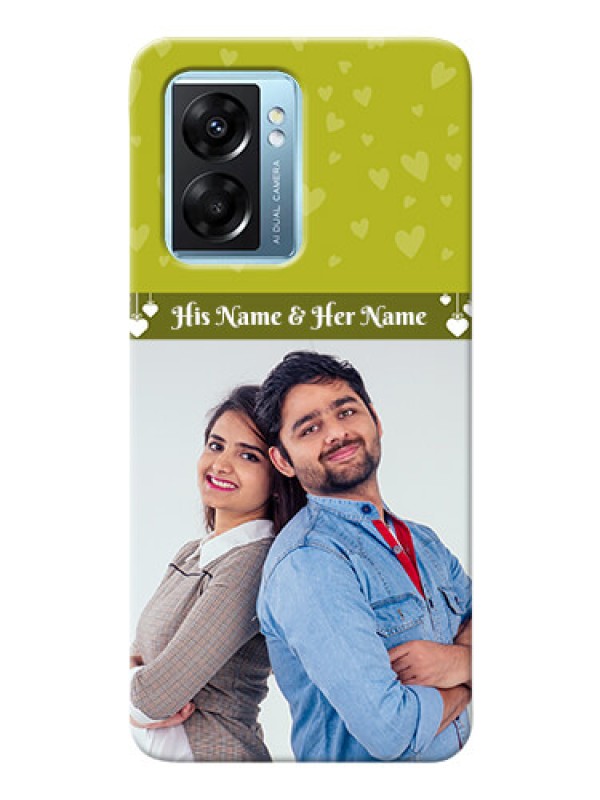 Custom Oppo K10 5G custom mobile covers: You & Me Heart Design