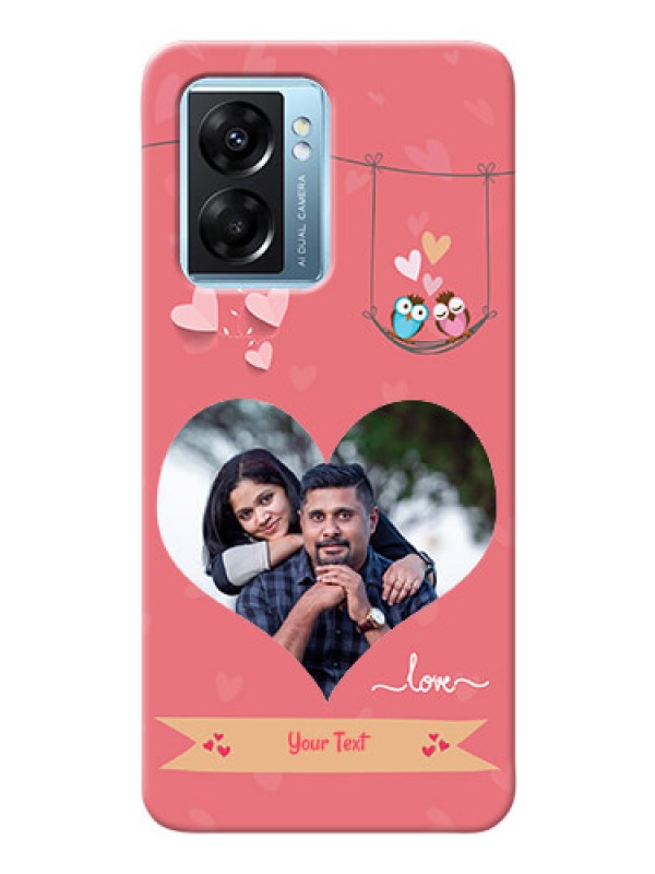 Custom Oppo K10 5G custom phone covers: Peach Color Love Design 