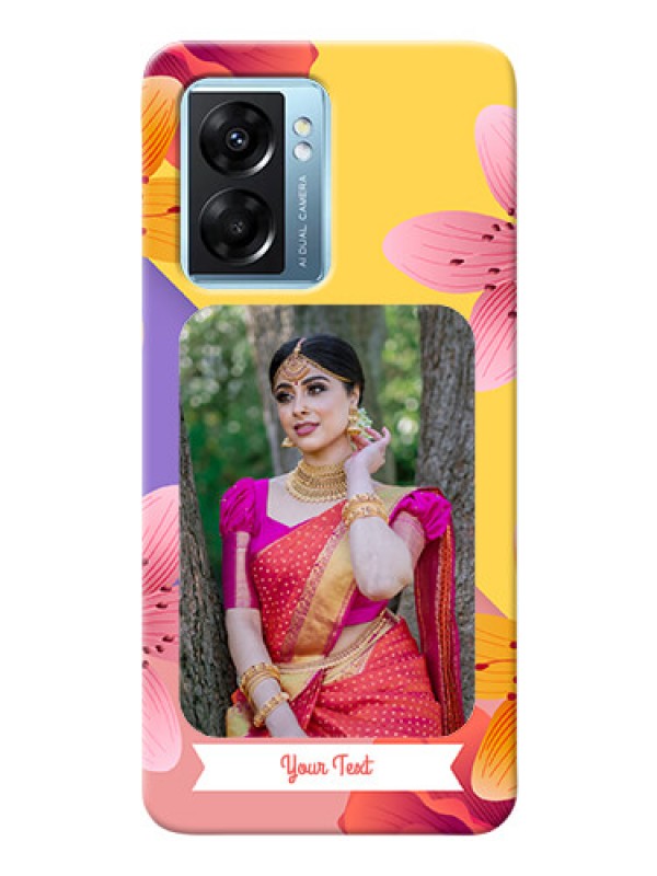 Custom Oppo K10 5G Mobile Covers: 3 Image With Vintage Floral Design