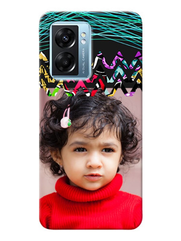 Custom Oppo K10 5G personalized phone covers: Neon Abstract Design