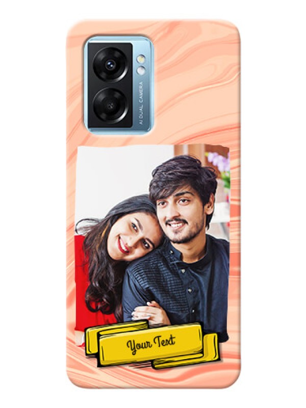 Custom Oppo K10 5G Customized Phone Cases: Marble Texture Design