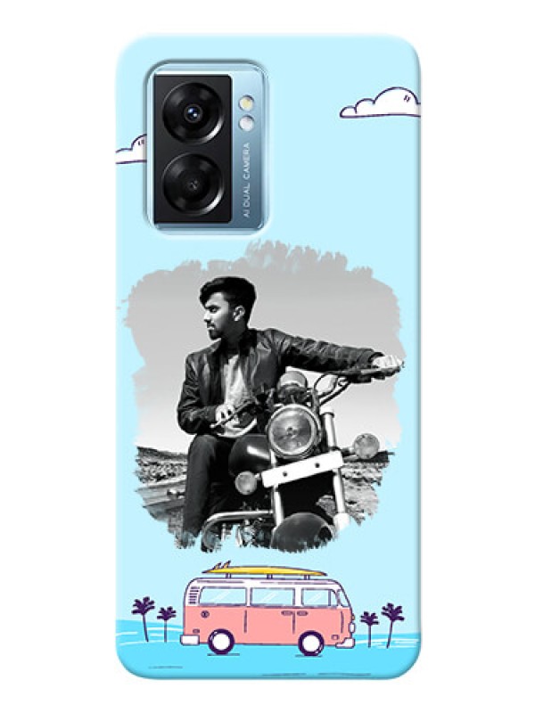 Custom Oppo K10 5G Mobile Covers Online: Travel & Adventure Design