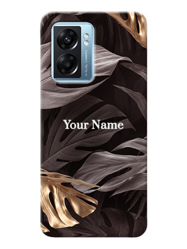 Custom Oppo K10 5G Mobile Back Covers: Wild Leaves digital paint Design