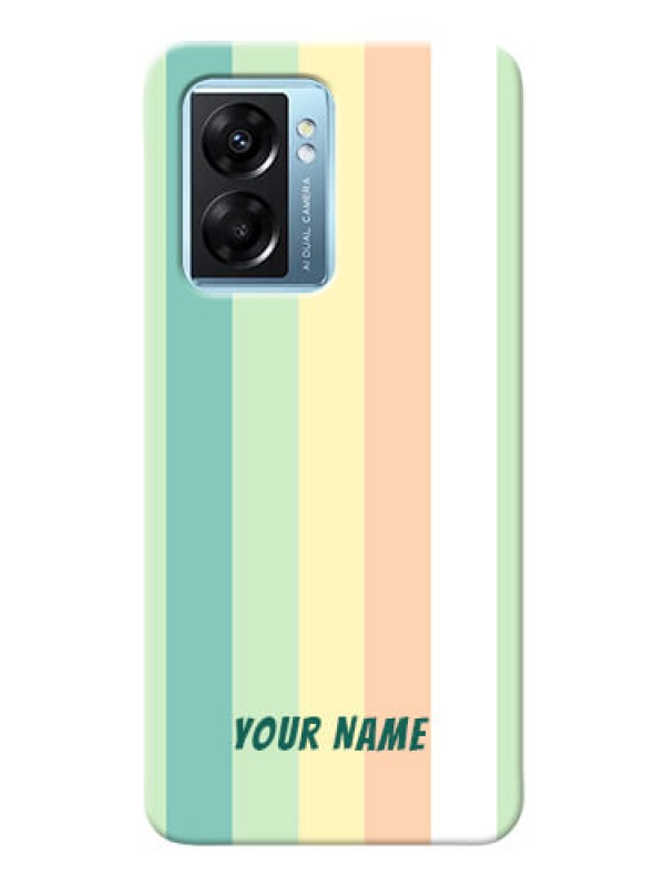 Custom Oppo K10 5G Back Covers: Multi-colour Stripes Design